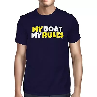 1Tee Mens My Boat My Rules Nautical T-Shirt • £7.99