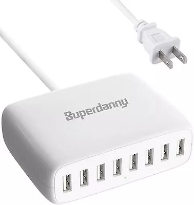 8 Port USB Charging Station USB Charging Hub With 4ft Extension Cord USB Charger • $15.98