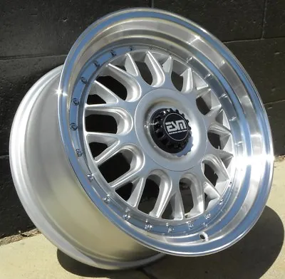 Silver 17X8.5 +35 ESM-004M 4x108 Ford Focus Wheels Rims • $956