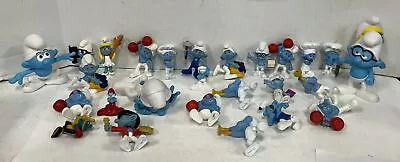 Vintage Smurfs Figures Lot Of 27 1970s-1980s  Smurf Figures • $35