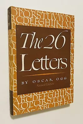 The 26 Letters - Vintage CALLIGRAPHY TYPOGRAPHY Oscar Ogg GRAPHIC DESIGN History • $11.99
