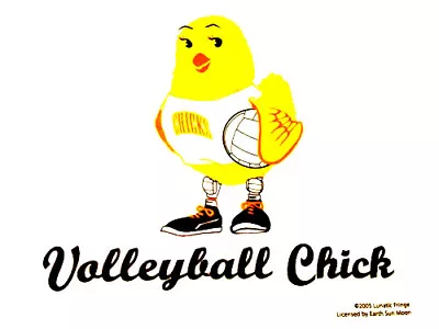 T-shirt Chick Cotton Volleyball L XL 2XL NEW Sports Girls NWT White • $22.22