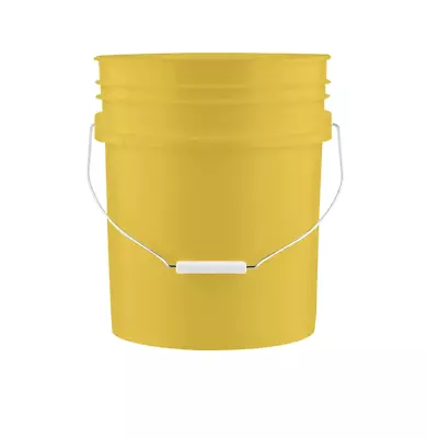 6 Gallon Food Grade Bucket BPA Free Pail Yellow Container Made In USA • $19.85