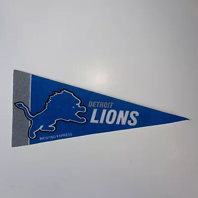 Detroit Lions Vintage NFL Football Mini Pennant 9 X4” Felt Banner • $5.99