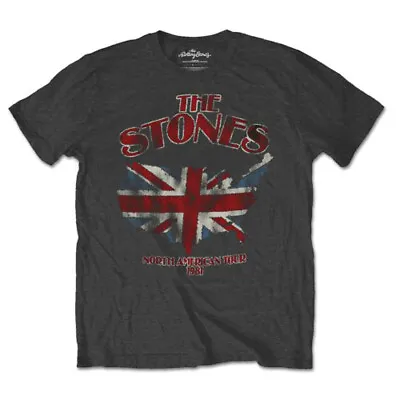 The Rolling Stones Union Jack Us Map Official Tee T-Shirt Mens • £15.99
