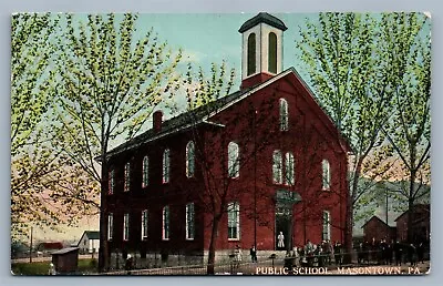 Masontown Pa Public School Antique Postcard • $13.99