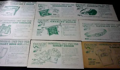 1956 Rin Tin Tin Nabisco Shredded Wheat Trading Post Coupons SET OF 9 RARE ! • $75