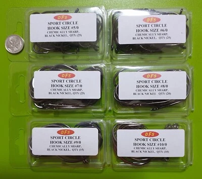 120x DFS 5/06/07/08/0 9/010/0 OCTOPUS SPORT CIRCLE FISHING HOOK  • $17.96