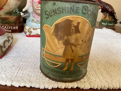 Vintage Enterprise Sunshine Coffee Can • $45