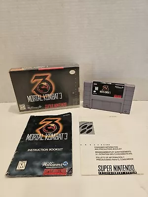 Mortal Kombat 3 (Super Nintendo Entertainment System Snes) Complete In ... • $34.99