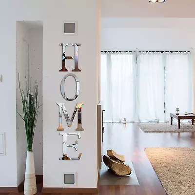 3D Home Wall Decor Letter Sign Acrylic Mirror Wall Decor Stickers Family Farmhou • $22.01