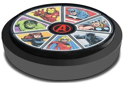 2023 Niue Marvel Avengers 60th Anniv.  7x 1oz Silver Coins Complete W/Disp Box • $888