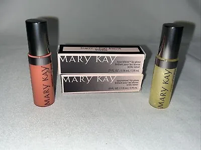 NEW Lot Of 2 Mary Kay NouriShine Lip Gloss Starry 016966 Melon Sorbet 017039 • $9.99