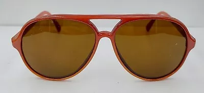 Vintage Solar Tech Brown Pilot Sunglasses Frames Japan • $23.40