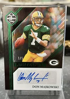 2023 Panini Limited DON MAJKOWSKI  Green Limited Ink AUTO 1/5 Color Match • $9.99