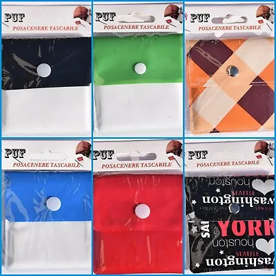 £2.60 • Buy Random Pocket Pouch Foil Ashtray Portable Reusable Cigarette Tobacco Butts New