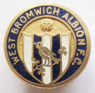 WEST BROMWICH ALBION - Fantastic Vintage Enamel Football Pin Badge (Gold) • £9.99
