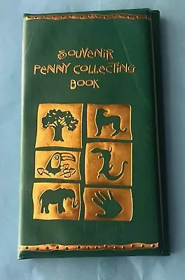 Souvenir Penny Collecting Book Pressed Elongated Penny Book Holds 36 Green • $5.99