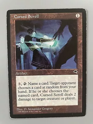 MTG - Cursed Scroll - Tempest - Reserved List - Magic The Gathering - MP • $18.50