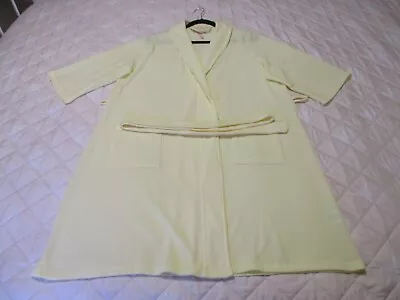 $0.50 • Buy Ladies Size 16 Summer Dressing Gown, Yellow, Pockets, Waist Tie