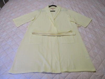 $0.50 • Buy Ladies Size 16 Summer Dressing Gown, Yellow, Pockets, Waist Tie
