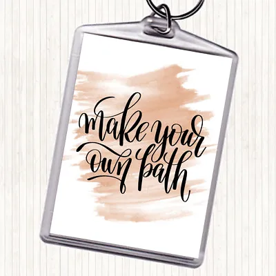 £4.99 • Buy Watercolour Make Your Own Quote Bag Tag Keychain Keyring