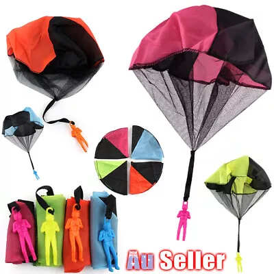 Flying Kid Drop Hand Throw Parachute Toy Plane Mini Ball Outdoor Game Sports Man • $8.89