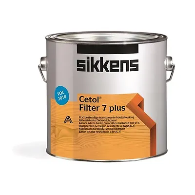 £63.99 • Buy Sikkens Woodstain Filter 7 PLUS  Topcoat  2.5LT ALL COLOURS AVAILABLE  New Stock