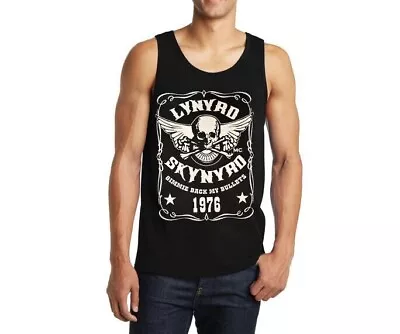 LYNYRD SKYNYRD GIMMIE BACK MY BULLTS Rock Band Black Tank Top Men's Sizes • $14.99