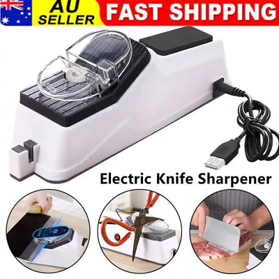 Multifunctional USB Electric Knife Sharpeners Adjustable For Knives Scissors AU • $14.81