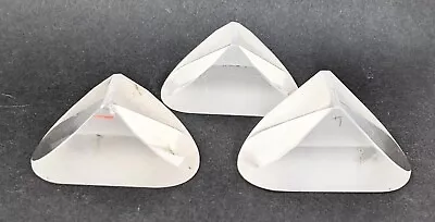 $6.69 • Buy 3 Optical Glass Prisms Triangular Right Angle Paul Prisms Lens, Used Condition