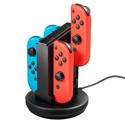 For Nintendo Switch Joy-Con Controller Charger 4-in-1 USB Charging Station Dock • $15.99