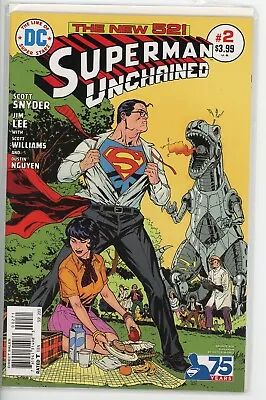 SUPERMAN UNCHAINED #2 NM 2013 IBANEZ 75th ANNIVERSARY BRONZE AGE VARIANT B-245 • $6.95
