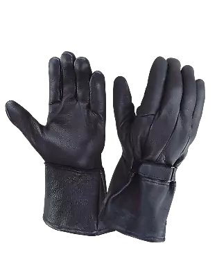 Men Motorcycle Gloves Leather Gloves Deerskin Gloves Fleece Lined Winter Glove  • $29.99