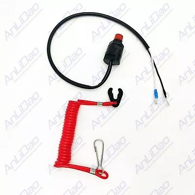 6E9-82575-09 Repl Fit For Yamaha 15 25 30 40HP Motor Kill Stopswitch Stop Switch • $15