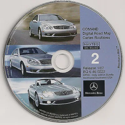 2003 2004 Mercedes SL600 SL500 SL55 Navigation CD #2 AZ CO ID OR MT NM WA WY UT • $75