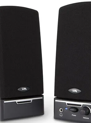 Computer Speaker MultimediaCyber Acoustics No CA2014 Desktop PC Laptop Black • $21.99