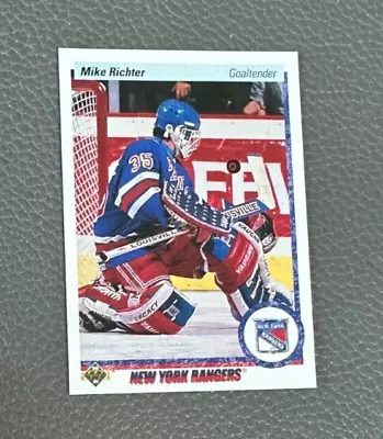 1990 Upper Deck Hockey - MIKE RICHTER #32 (RC) Rookie Card - New York Rangers • $1.75