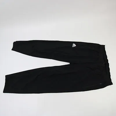 $21 • Buy Adidas Athletic Pants Men's L Large Black White Ankle Zip Sport New With Tags