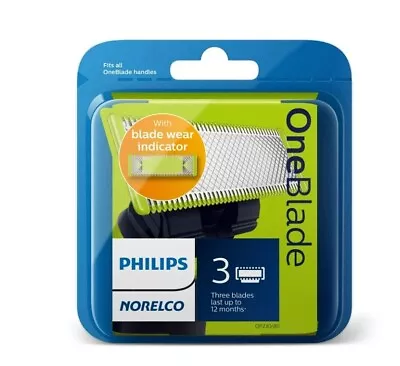 Philips Norelco Oneblade Replacement Blade 3 Count QP230/80 USA • $26.99