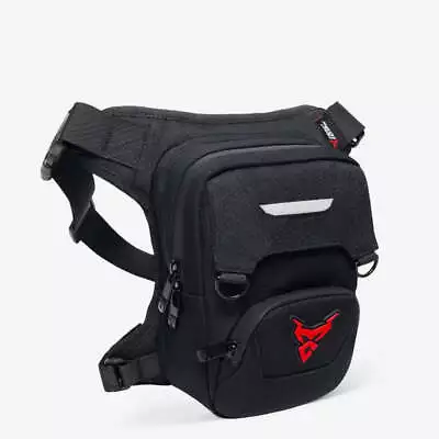 Motorcycle Drop Waist Leg Bag Thigh Belt Hip Bum Waterproof Motorbike Tactical T • £26.99