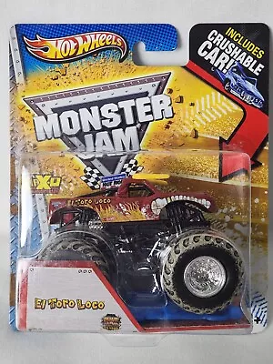 El Toro Loco (Mud Treads) Monster Jam Truck Hot Wheels Crushable Car 2013 • $9.34