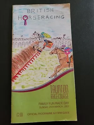 Taunton Races Race Card 25th March 2007 Posted Free Uk  • £3