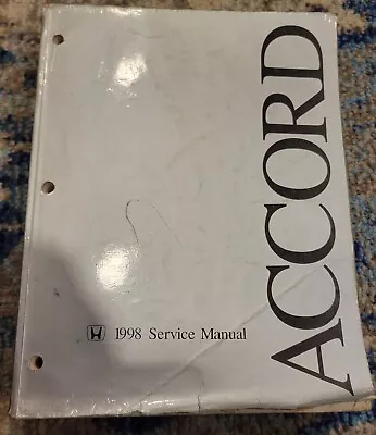 1998 Honda Accord Service Manual Factory OEM Maintenance Repair Shop Manual 98 • $34.95