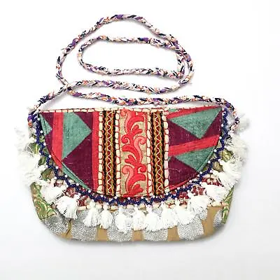 Vintage Tribal Banjara  Handmade Ethnic Women Boho Embroidered Clutch Bag E • $17.99