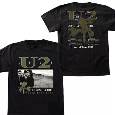 Vintage U2 Rock Band Live The Joshua Tree World Tour 1987 T-Shirt For Fan • $20.99