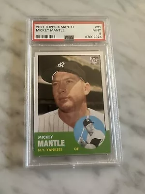 2021 Topps X Collection Mickey Mantle #31 Psa 9 Mint! Yankees • $0.99