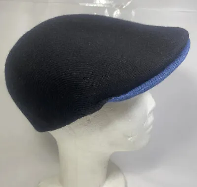 Men’s Kangol Black Mesh Blue Stripe Hat Large 38.83 • $79.99