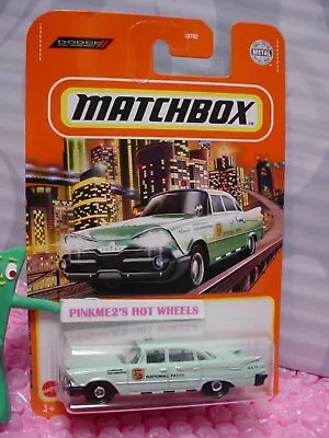 2021 Matchbox '59 DODGE CORONET POLICE CAR #71☆mint Green; NATIONAL PARKS☆Metal • $3.99