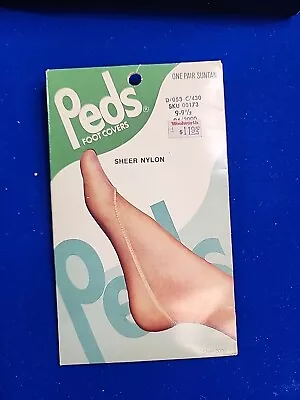 Vintage Peds Foot Cover Suntan Sz. 9-9 1/2 New • $8.99